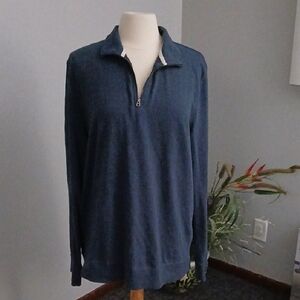 Sonoma Men's Deep Blue Zip-Up Sweater